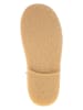 POM POM Leder-Winterboots in Dunkelblau
