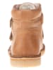 POM POM Leren boots lichtbruin