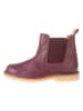 POM POM Leder-Chelsea-Boots in Bordeaux