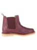 POM POM Leder-Chelsea-Boots in Bordeaux