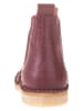 POM POM Leder-Chelsea-Boots in Bordeaux