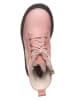 POM POM Leder-Boots in Rosa