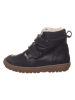 POM POM Leren boots donkerblauw