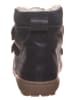 POM POM Leren boots donkerblauw