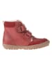 POM POM Leder-Boots in Rot