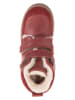 POM POM Leder-Boots in Rot