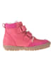 POM POM Leder-Boots in Pink