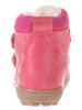 POM POM Leder-Boots in Pink