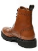 British Passport Leder-Boots in Hellbraun