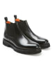 British Passport Leder-Chelsea-Boots in Schwarz