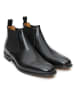 British Passport Leder-Chelsea-Boots in Schwarz