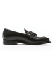 British Passport Leren mocassins zwart