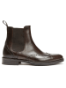 British Passport Leder-Chelsea-Boots in Braun