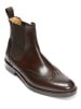 British Passport Leder-Chelsea-Boots in Braun