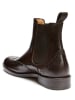 British Passport Leder-Chelsea-Boots in Braun