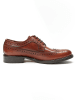 British Passport Leren veterschoenen lichtbruin