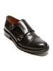 British Passport Leren monkstraps zwart