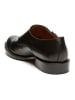 British Passport Leren monkstraps zwart