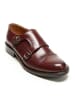 British Passport Leder-Monkstraps in Rot