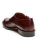 British Passport Leder-Monkstraps in Rot