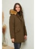 Curvy Lady Winterjacke in Khaki