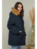 Curvy Lady Winterjas donkerblauw