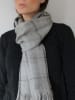 elvang Wollen sjaal "Amsterdam" grijs - (L)196 x (B)50 cm