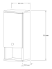 Scandinavia Concept Badkamerkast wit - (B)30 x (H)71 x (D)22 cm