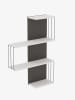 Scandinavia Concept Wandmeubel wit/zwart - (B)64 x (H)96 x (D)19 cm