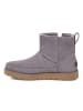UGG Lammfell-Boots "Classic Zip Mini" in Grau