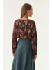 TATUUM Blouse bruin/oranje