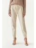 TATUUM Kunstleren broek beige