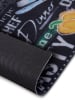 Hanse Home Chodnik kuchenny "Delicious Kitchen Board" w kolorze czarnym ze wzorem