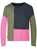Trollkids Longsleeve "Verdal" in Dunkelblau/ Rosa/ Khaki