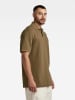 G-Star Koszulka polo "Essential" w kolorze brązowym