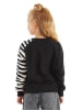 Denokids Bluza "Zebra Ruffled" w kolorze czarnym