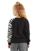 Denokids Sweatshirt "Zebra Ruffled" in Schwarz