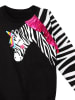 Denokids Bluza "Zebra Ruffled" w kolorze czarnym