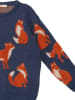 Denokids Sweter "Fox" w kolorze granatowym