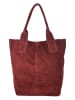 Florence Bags Leder-Shopper "Croas" in Bordeaux - (B)33 x (H)40 x (T)15 cm