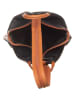 Florence Bags Leren rugzak "Stax" zwart/bruin - (B)31 x (H)24 x (D)12 cm