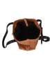 Florence Bags Skórzana torebka "Mirs" w kolorze jasnobrązowym - 26 x 31 x 15 cm