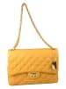 Florence Bags Skórzana torebka "Wars" w kolorze żółtym - 20 x 28 x 9 cm