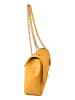 Florence Bags Skórzana torebka "Wars" w kolorze żółtym - 20 x 28 x 9 cm
