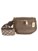 Anna Morellini Leren heuptas "Domenica" taupe - (B)19 x (H)15 x (D)8 cm