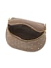 Anna Morellini Leren heuptas "Domenica" taupe - (B)19 x (H)15 x (D)8 cm