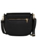 Anna Morellini Leder-Umhängetasche "Iseppa" in Schwarz - (B)24 x (H)21 x (T)9 cm