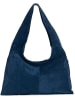 Anna Morellini Skórzany shopper bag "Ilina" w kolorze granatowym - 48 x 31 x 1 cm