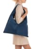 Anna Morellini Skórzany shopper bag "Ilina" w kolorze granatowym - 48 x 31 x 1 cm
