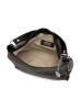 Anna Morellini Leder-Schultertasche "Ricciarda" in Schwarz - (B)35 x (H)24 x (T)10 cm